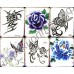 Временные татуировки в ассортименте Waterproof body tattoo stickers